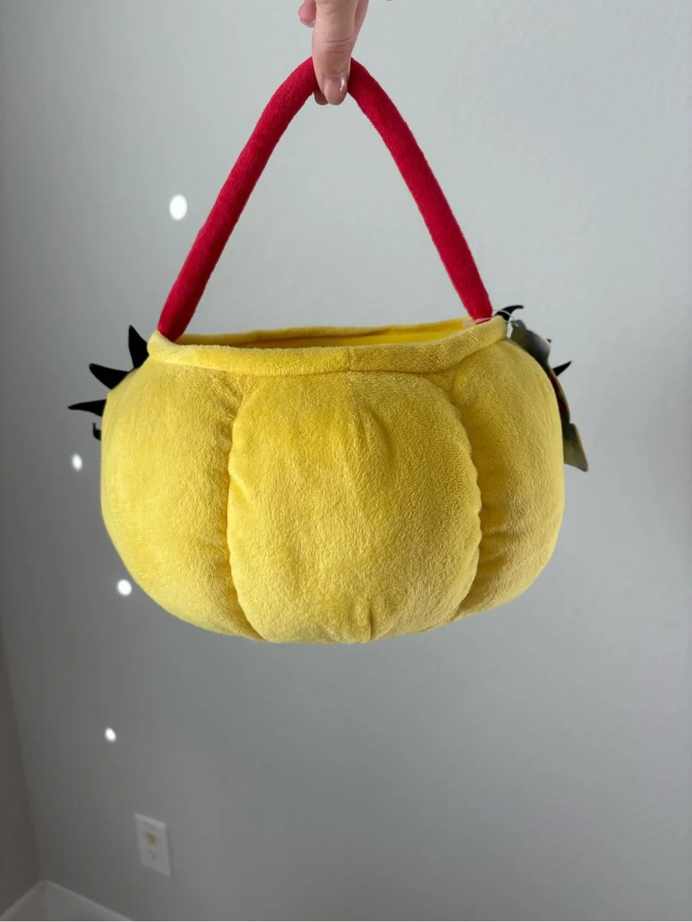 Vintage Y2K Miss Spider Sunny Patch and Friends Plush Easter Basket Bucket Face